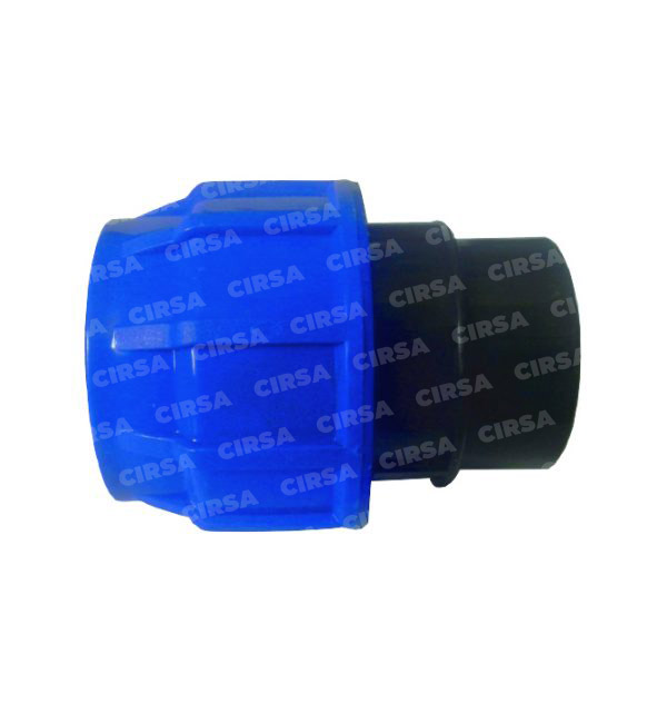 ADAPTADOR HDPE COMPRESIÓN R/HEMBRA PN-10