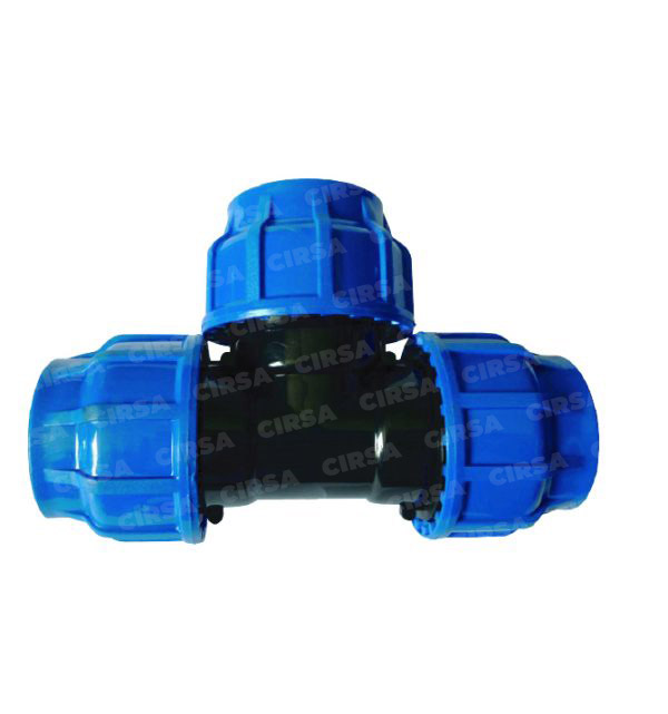 TEE HDPE COMPRESIÓN MANGUERA – MANGUERA PN-10